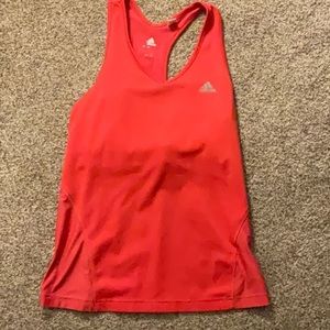 Adidas Pink Workout Tank With Built In Bra Size M